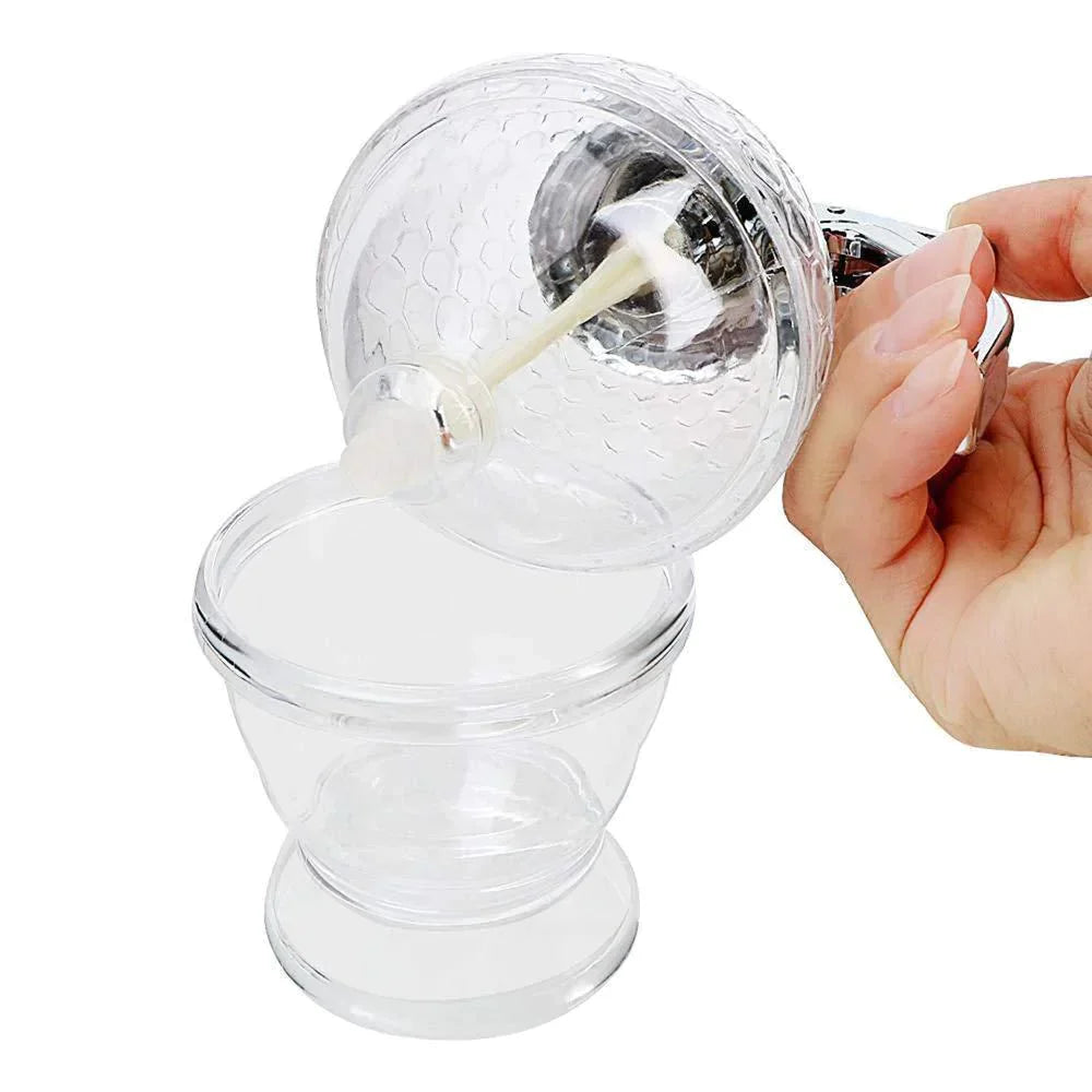 Honingdispenser met Glazen Basis en Verchroomde Handgreep voor Gemakkelijk Gieten 5