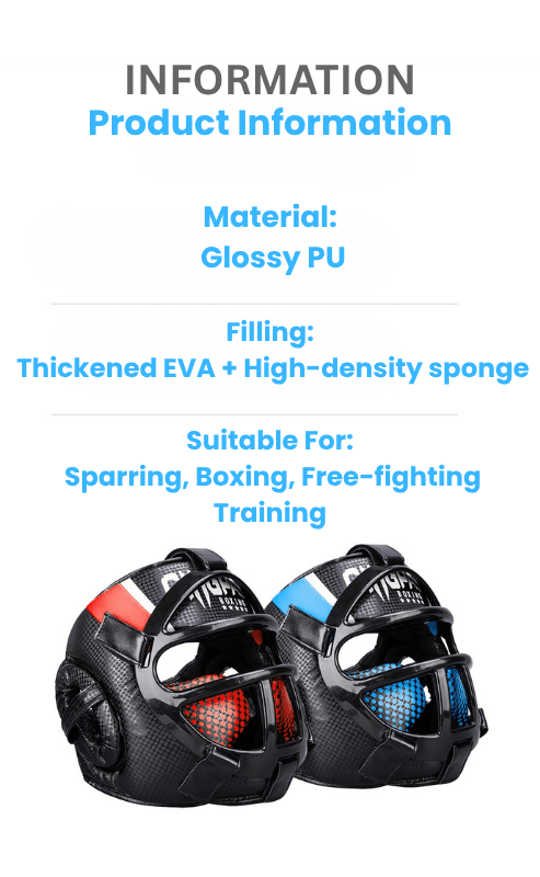 Hoofdbescherming met Gezichtsmasker voor Vechtsporten 6