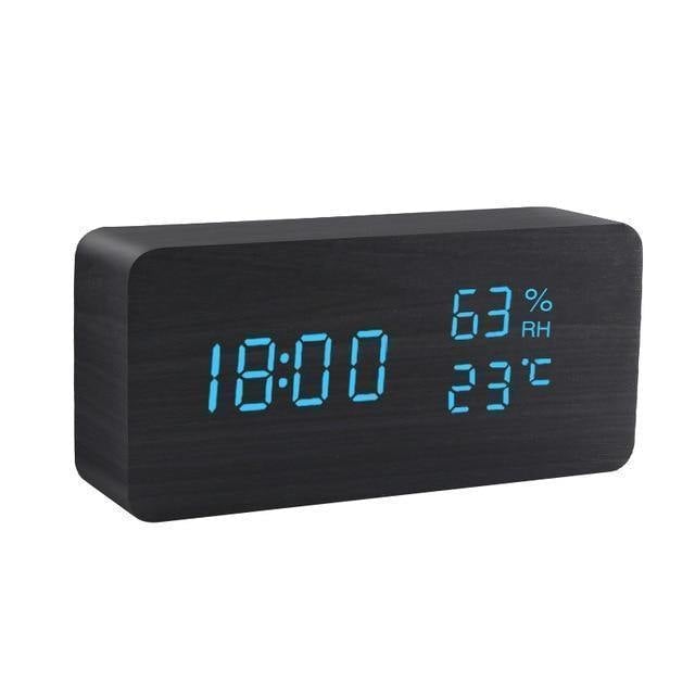 Houten Blok LED Wekker Stijlvol 11