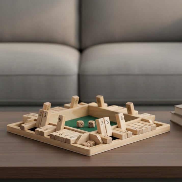 Houten Dobbelspel voor Kinderen - Montessori Getallen Avontuur 0