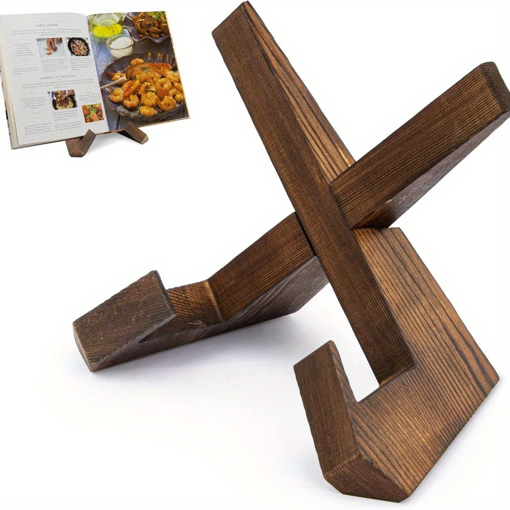 Houten Kookboekstandaard Rustiek 2