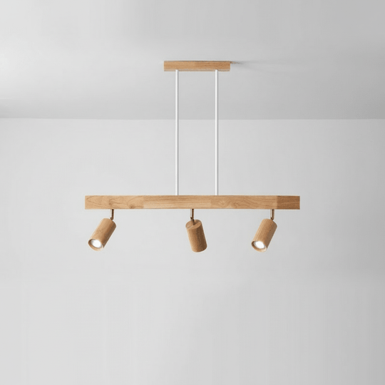 Houten LED Plafondlamp Minimalistisch Verstelbaar 11