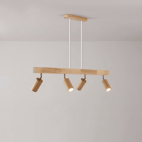 Houten LED Plafondlamp Minimalistisch Verstelbaar 19