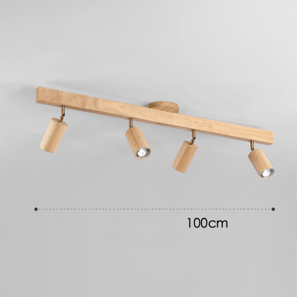 Houten LED Plafondlamp Minimalistisch Verstelbaar 7
