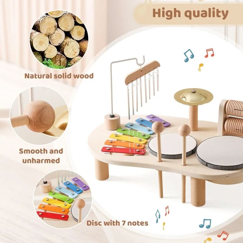 Houten Muziekspeelgoed Set voor Baby's vanaf 12 Maanden 2