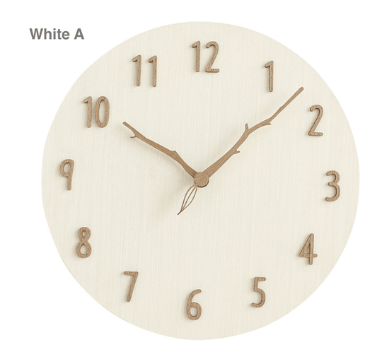 Houten Wandklok Creatief Ontwerp 0