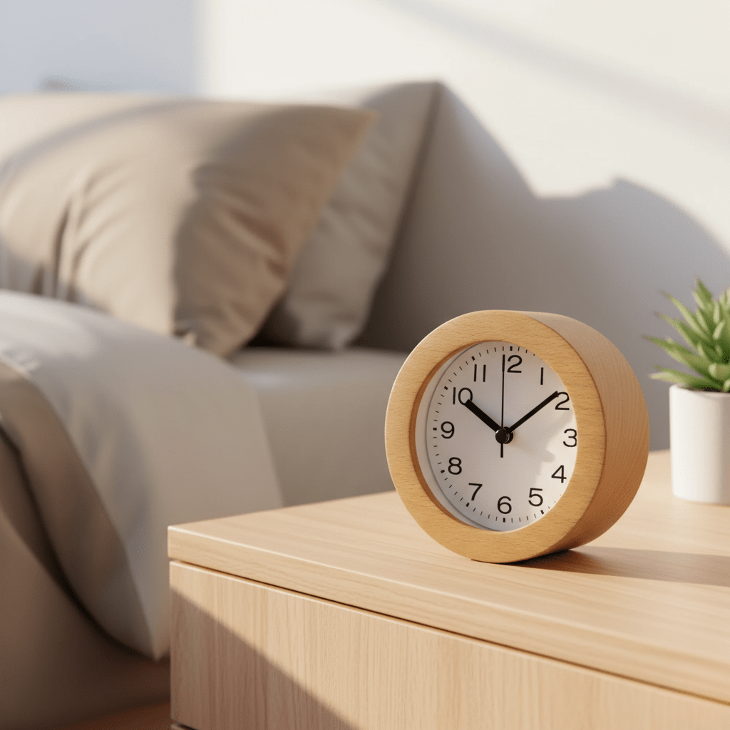 Houten Wekker Minimalistisch Design met LED Display 0