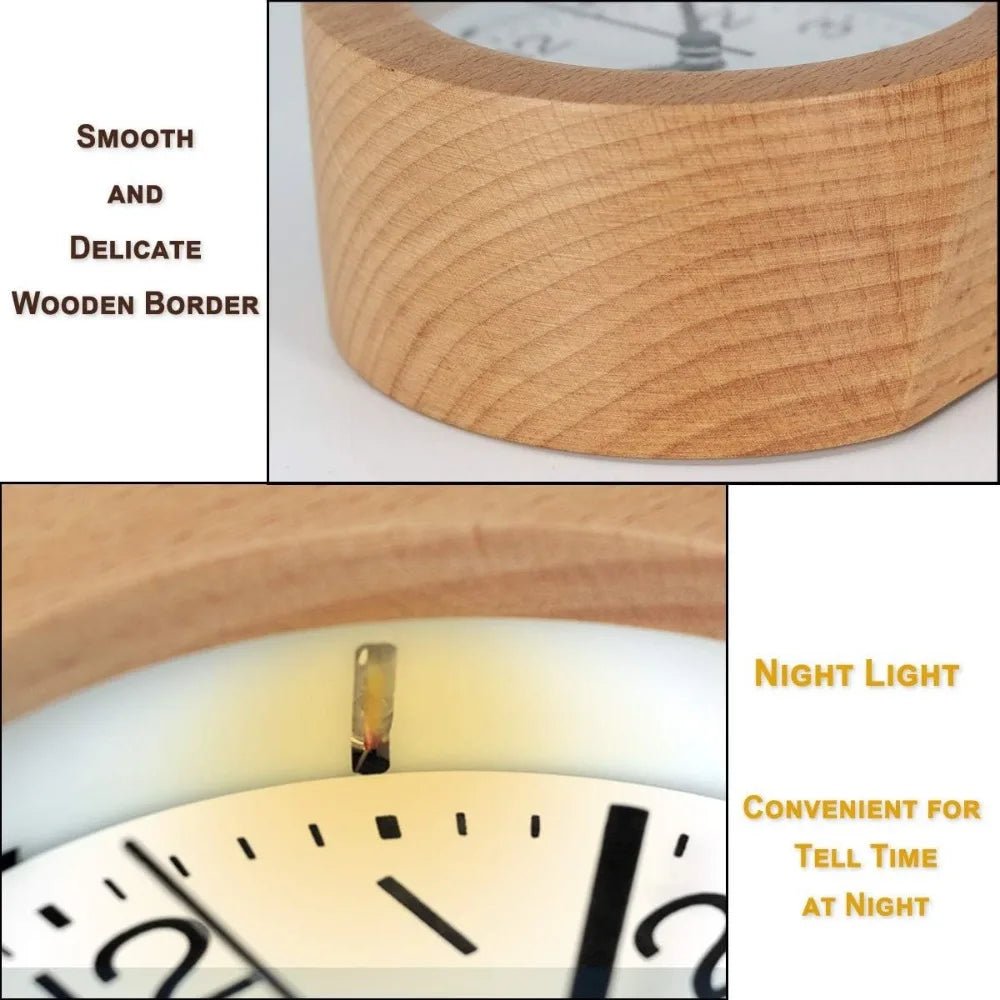 Houten Wekker Minimalistisch Design met LED Display 3