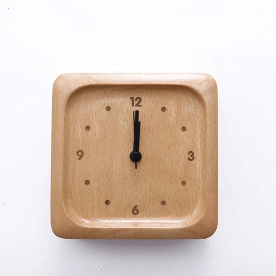 Houten Wekker Minimalistisch Design voor Slaapkamer en Kantoor 4