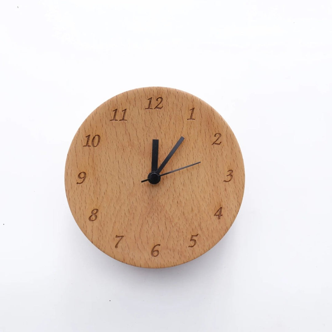 Houten Wekker Minimalistisch Design voor Slaapkamer en Kantoor 5
