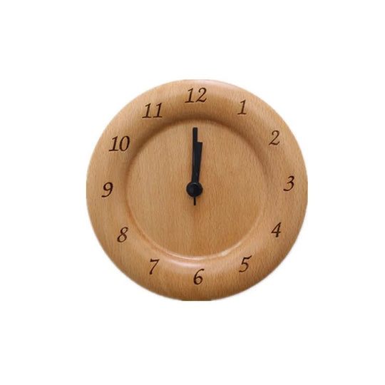 Houten Wekker Minimalistisch Design voor Slaapkamer en Kantoor 6