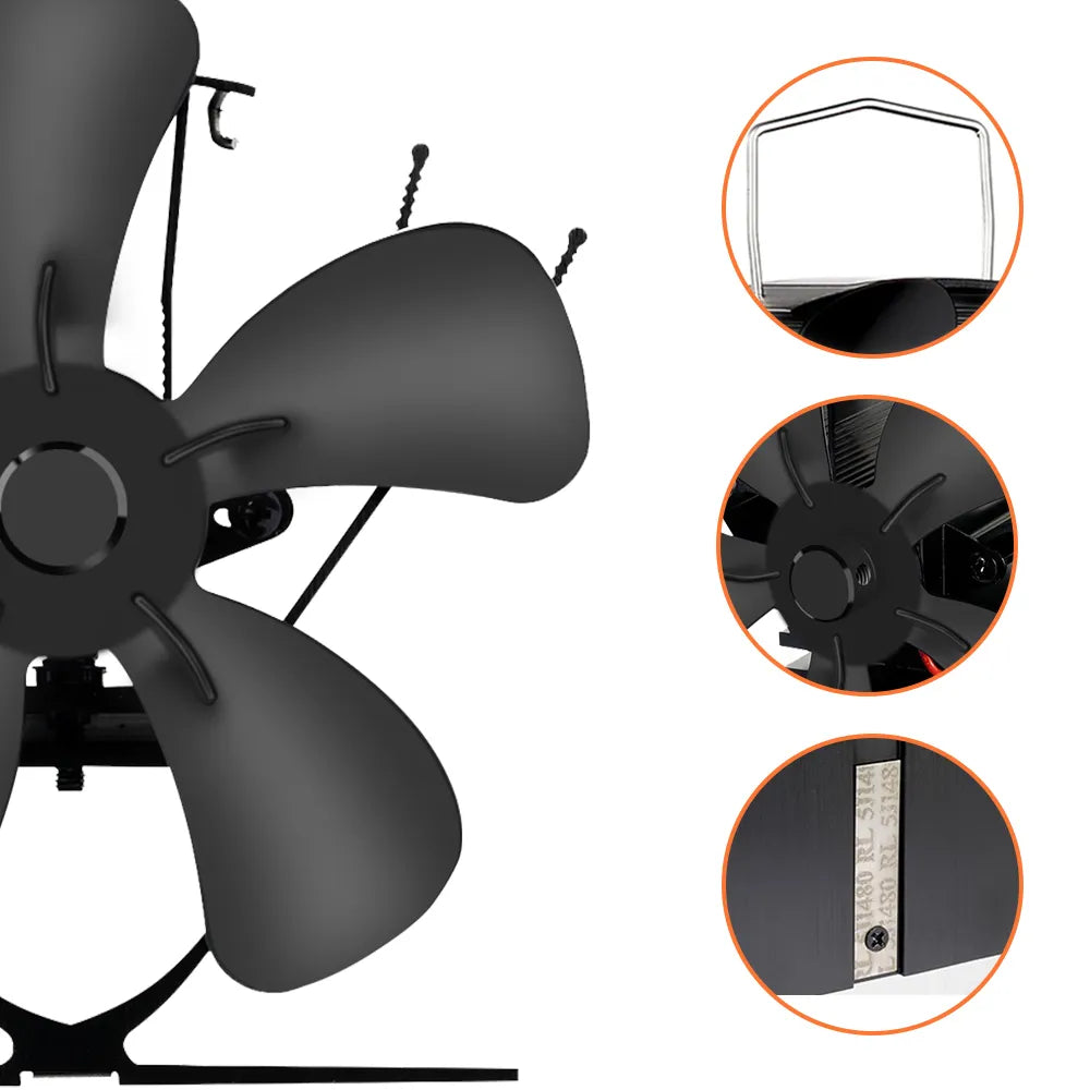 Houtkachelventilator Voor Efficiënte Warmteverdeling En Gezellige Sfeer 3