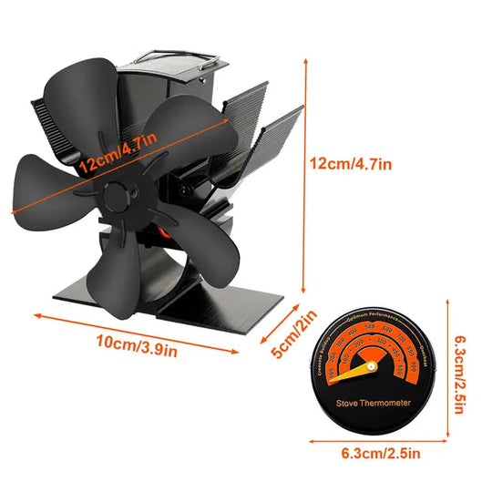 Houtkachelventilator Voor Efficiënte Warmteverdeling En Gezellige Sfeer 5