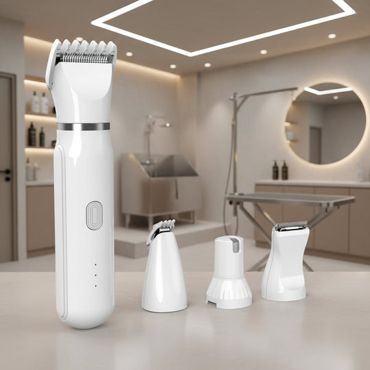 Huisdier Trimmer 4-in-1 voor Vacht en Nagels Draadloos 0