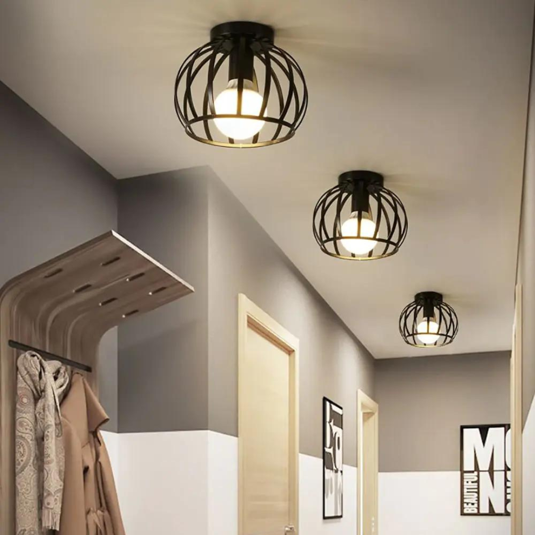 Industriële Plafondlamp Open Design 1