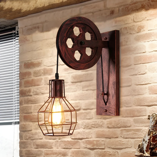 Industriële Wandlamp LED Vintage Stijl voor Binnen - Muurlamp met Robuust Ontwerp 1