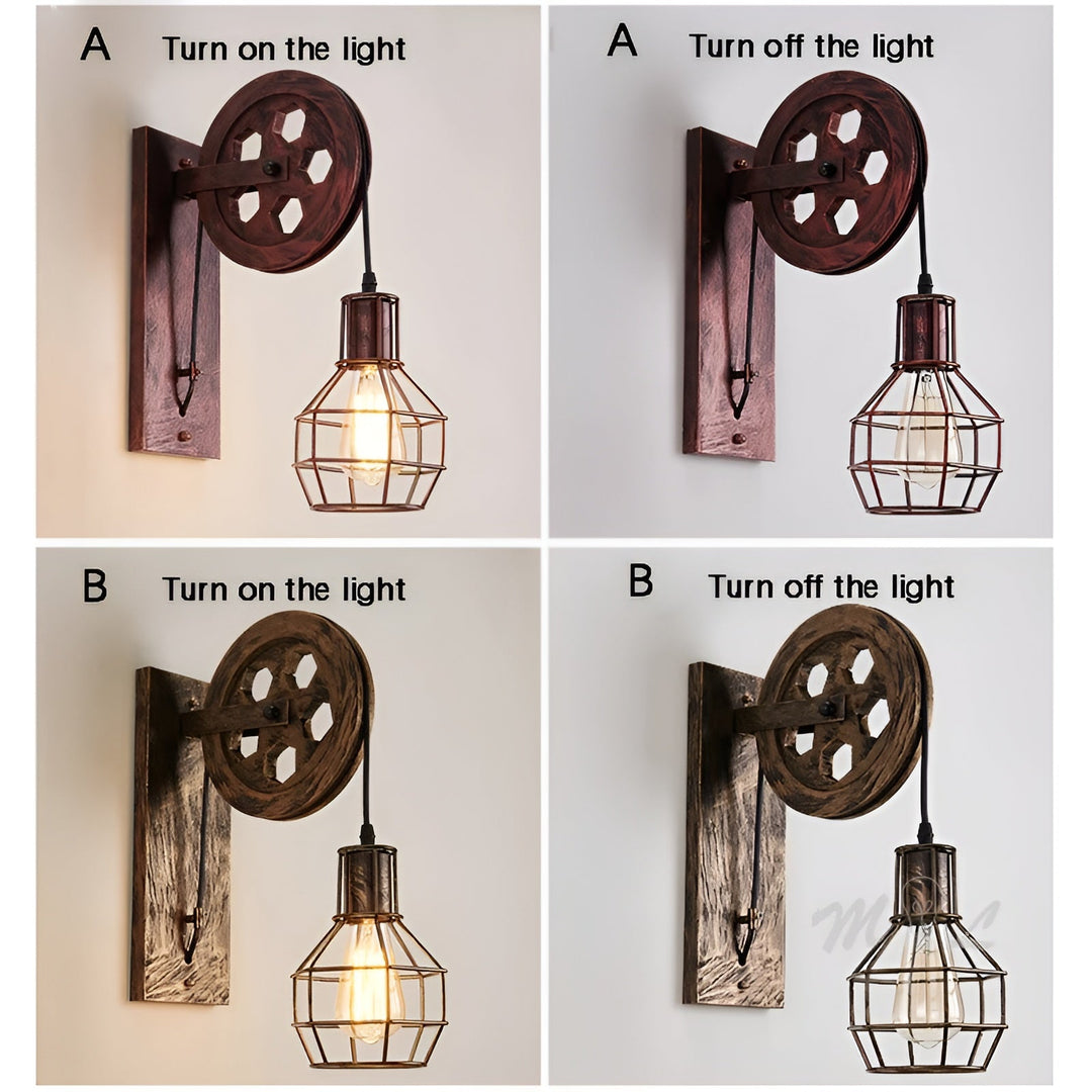 Industriële Wandlamp LED Vintage Stijl voor Binnen - Muurlamp met Robuust Ontwerp 5