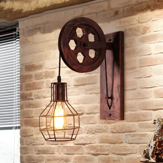 Industriële Wandlamp LED Vintage Stijl voor Binnen - Muurlamp met Robuust Ontwerp 6