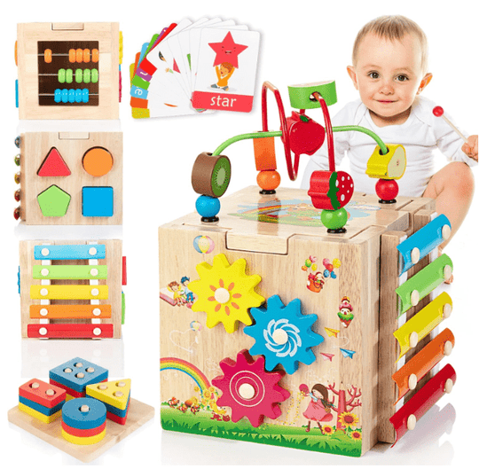 Interactieve Montessorikubus voor Peuters 8-in-1 1