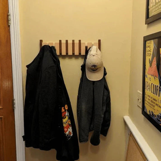 Kapstok Muur Pianovormig Ontwerp met Haken voor Jassen en Accessoires 2