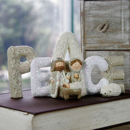 Kerstdecoratie Heilige Familie Handgemaakt Beeld 1