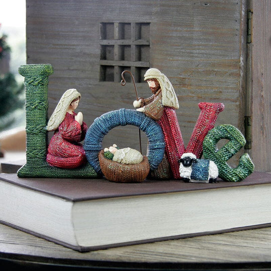 Kerstdecoratie Heilige Familie Handgemaakt Beeld 6