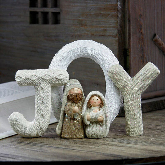 Kerstdecoratie Heilige Familie Handgemaakt Beeld 7