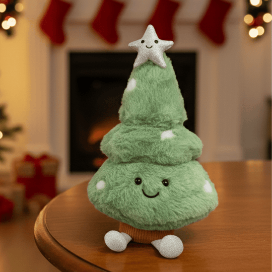 Kerstdecoratie Pluche Kerstboombeeldje voor Gezellige Sfeer 0
