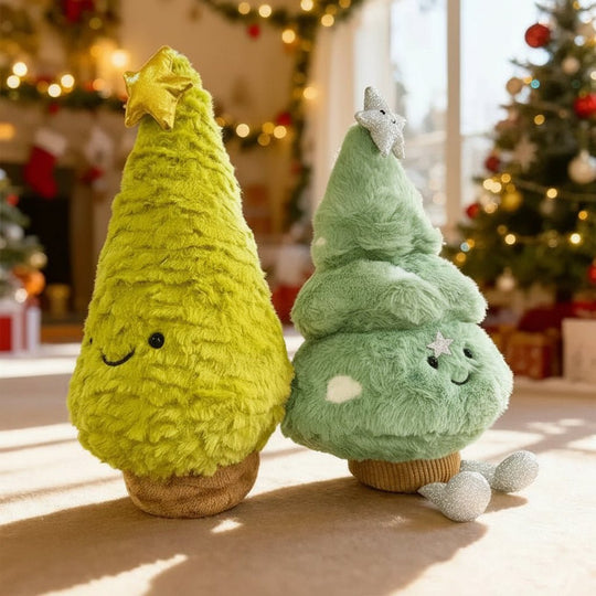 Kerstdecoratie Pluche Kerstboombeeldje voor Gezellige Sfeer 3