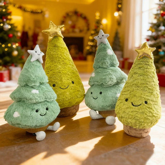 Kerstdecoratie Pluche Kerstboombeeldje voor Gezellige Sfeer 6