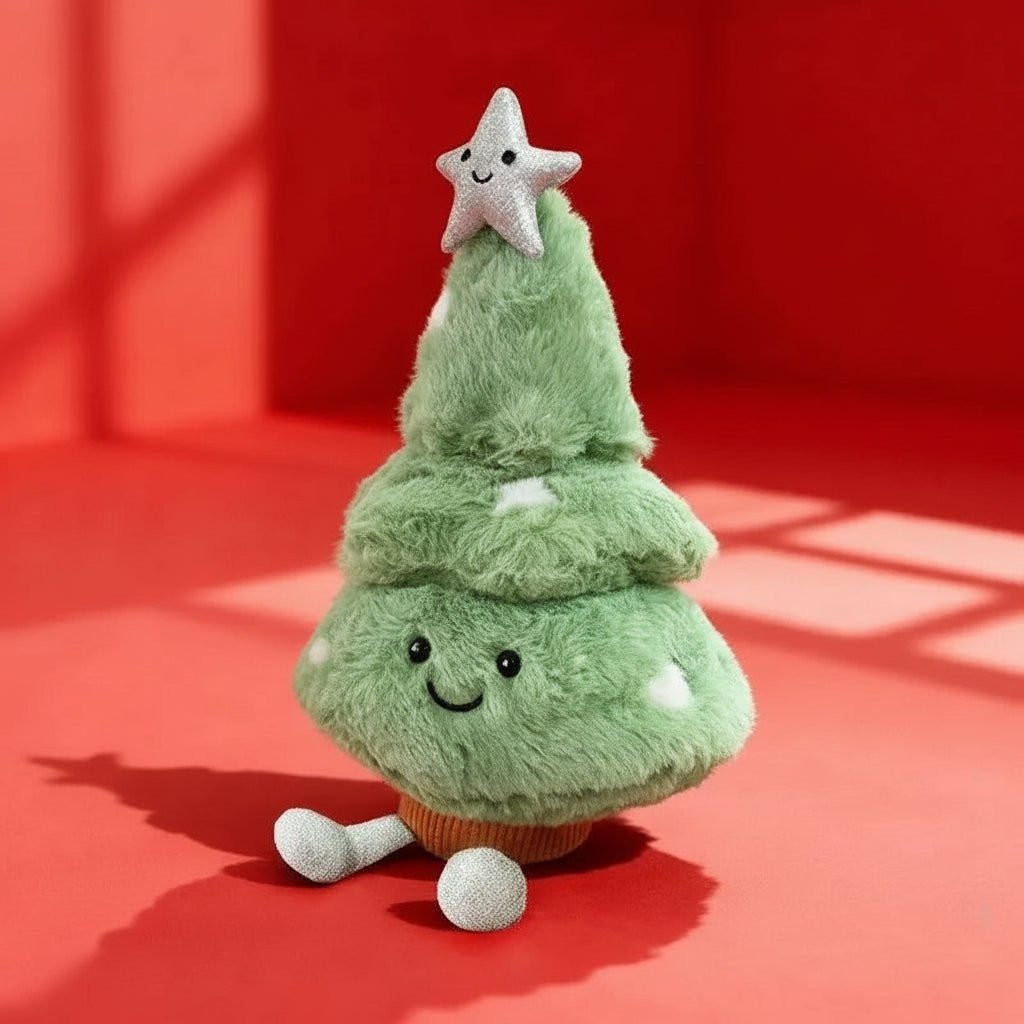 Kerstdecoratie Pluche Kerstboombeeldje voor Gezellige Sfeer 8