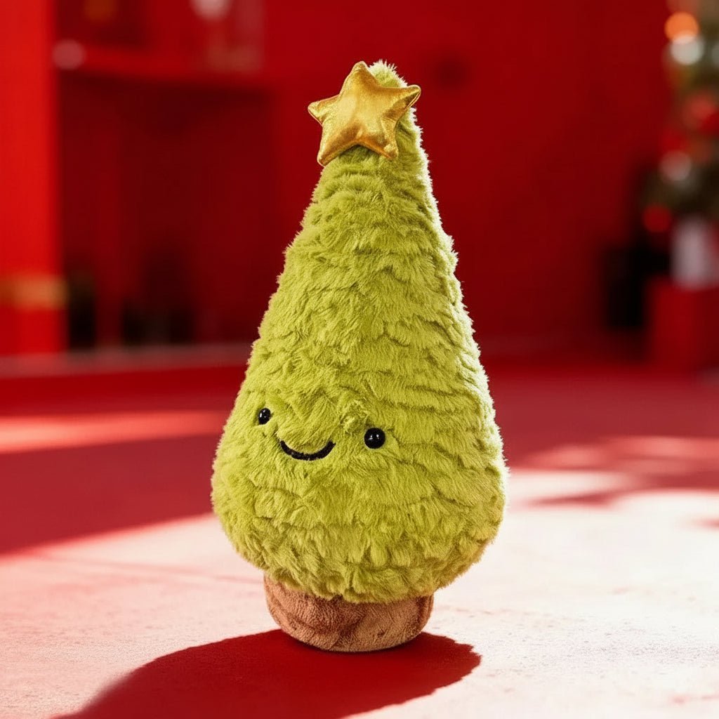 Kerstdecoratie Pluche Kerstboombeeldje voor Gezellige Sfeer 9
