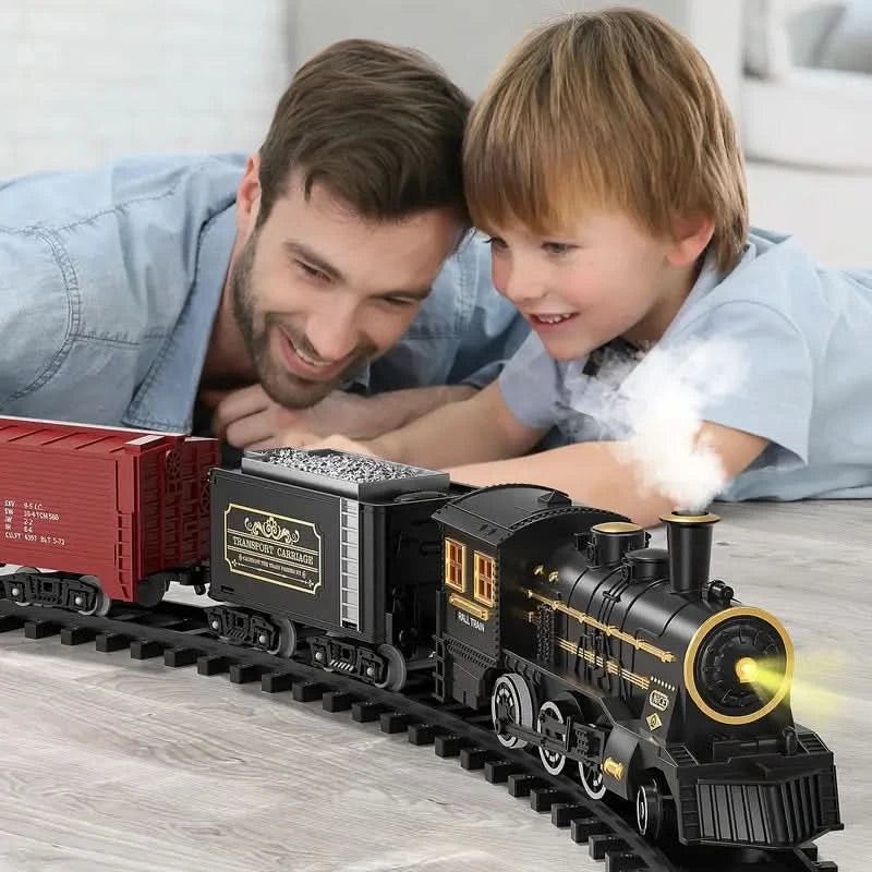 Kersttreinset Elektrisch met Flexibele Rails 0