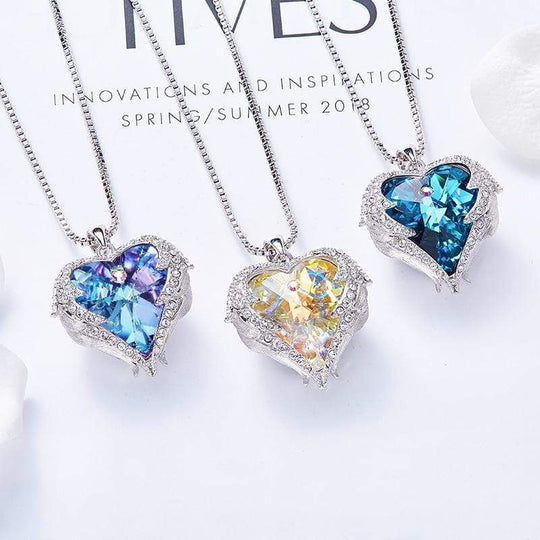 Ketting met Engelenvleugels en Hartvormige Hanger 3