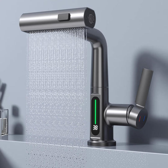 Keuken Kraan met Uittrekbare Slang en LED Temperatuurdisplay 6