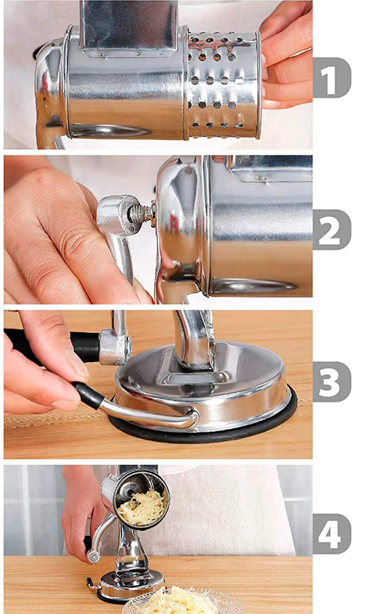 Keuken Roterende Voedselrasp en Snijmachine Multifunctioneel 2