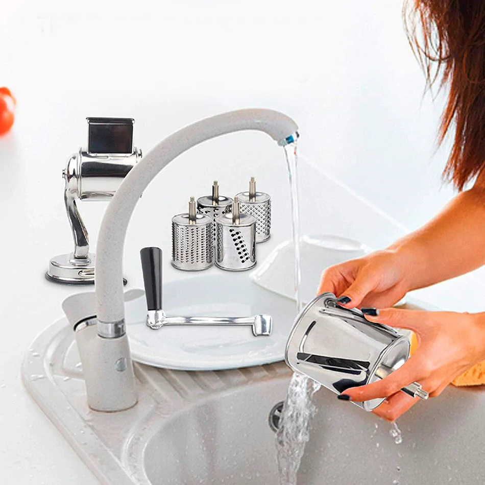 Keuken Roterende Voedselrasp en Snijmachine Multifunctioneel 4