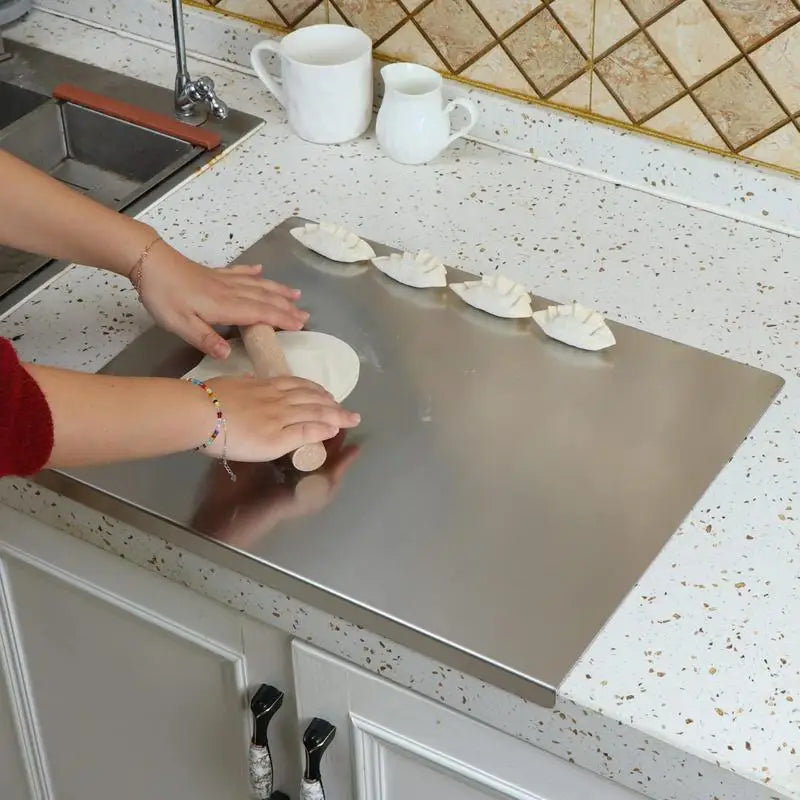 Keuken Snijplank RVS met Antislip Onderzijde 1
