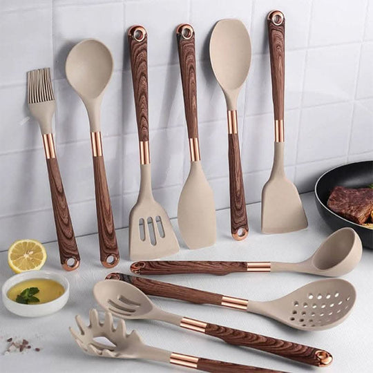 Keukengereedschap Set met Hittebestendige Gereedschappen en Ergonomische Handgrepen 0