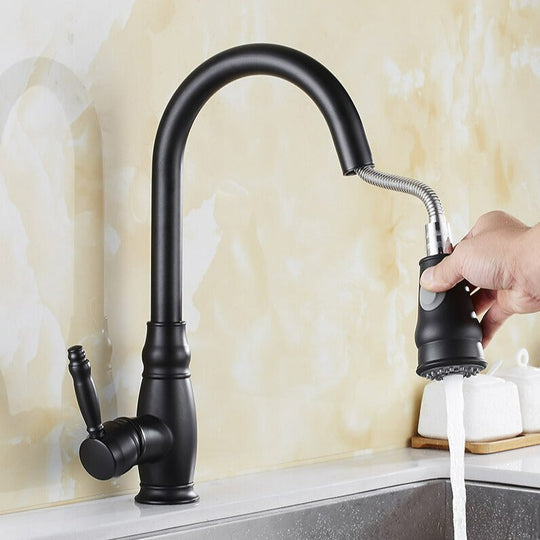 Keukenkraan met Intrekbare Douche en Dubbele Functie 1