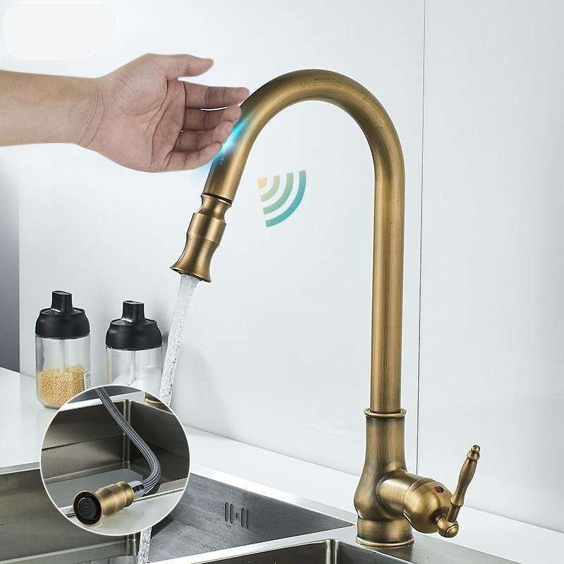 Keukenkraan met Uittrekfunctie en Aanraaksensor 1