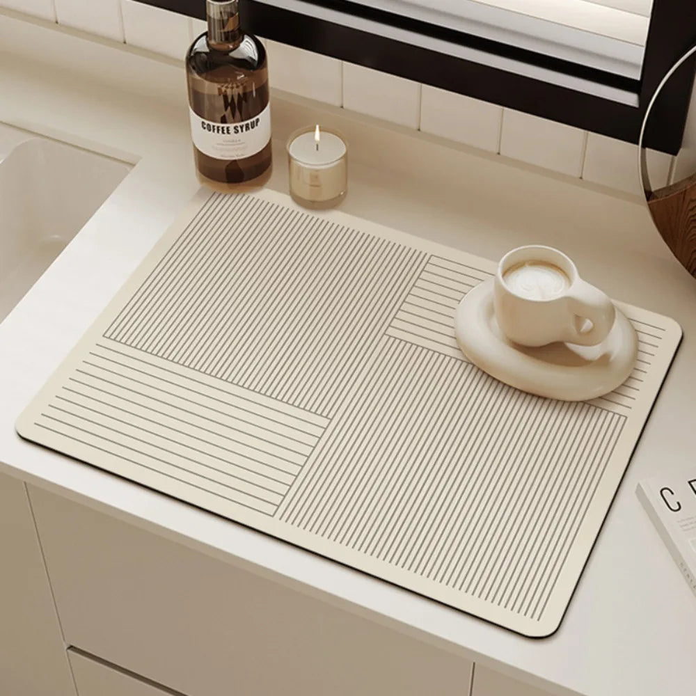 Keukenmat Antislip Diatomiet Sneldrogend 1