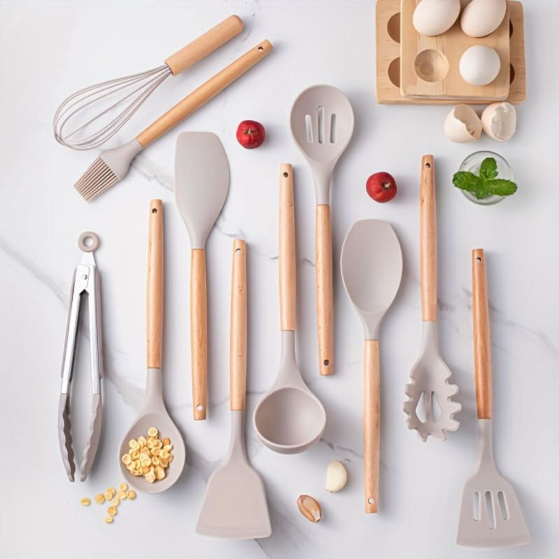 Keukenset voor Koken en Bakken - 12-delige Silicone Set 2
