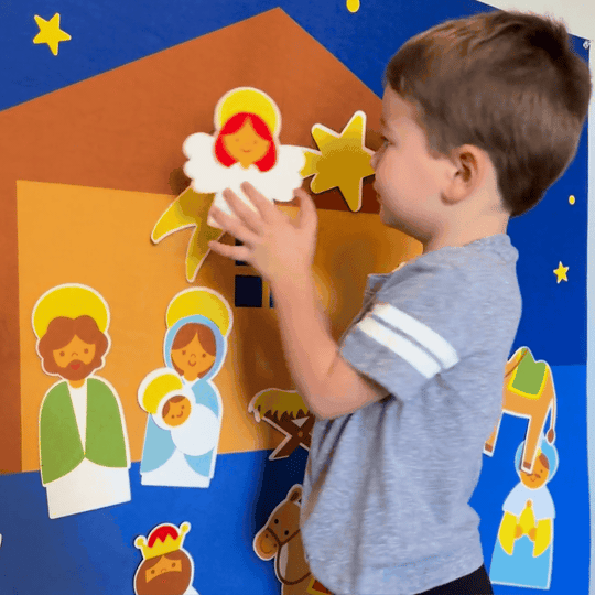 Kinder Kerststal Vilt Interactief 1