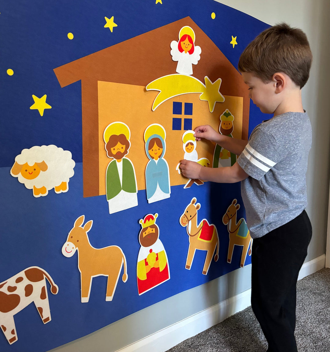 Kinder Kerststal Vilt Interactief 2