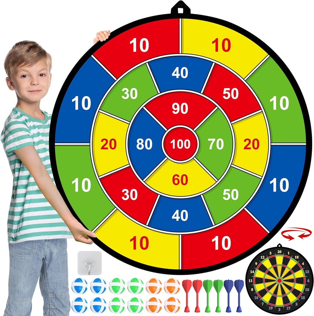 Kinderdartbord Dubbelzijdig Voor Binnen en Buiten 0