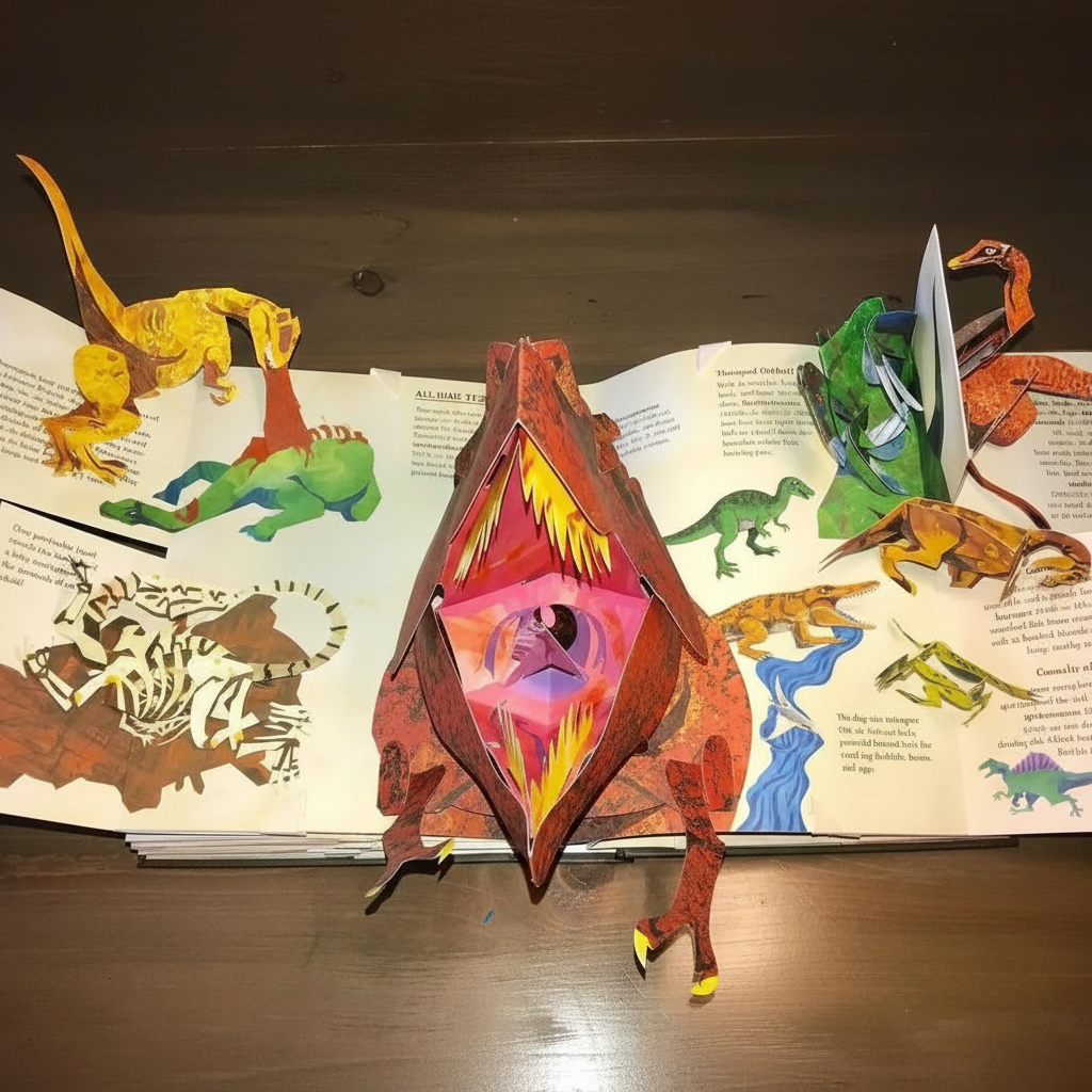 Kinderen 3D Pop-upboek Dinosaurussen Avontuur Interactief Educatief 1