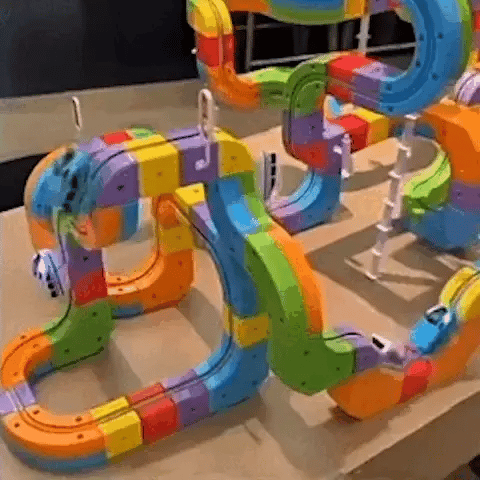 Kinderen 3D Spoorwegbouwset met Oplaadbare Locomotief 2