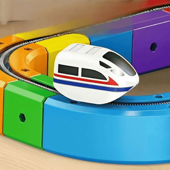 Kinderen 3D Spoorwegbouwset met Oplaadbare Locomotief 7