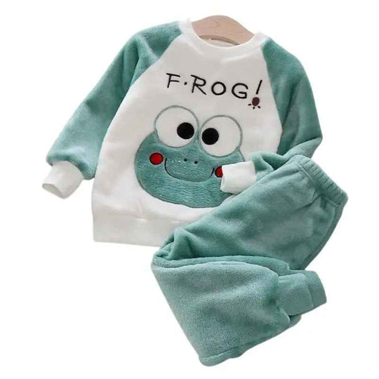 Kinderen Fleece Pyjama Set voor Winter 1